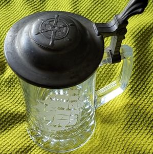 🌟Vintage Heavy Glass Stein